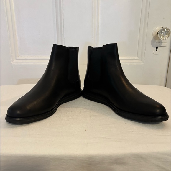 Cole Haan Black Leather Chelsea Boots - Picture 6 of 7